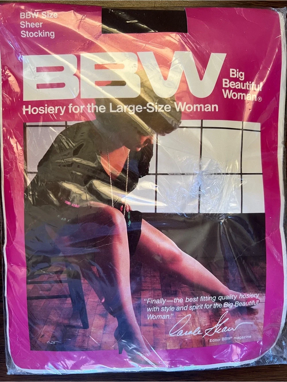 NIB Vintage BBW Brand Sheer Stockings 3pk - Size Large - Coffee Color